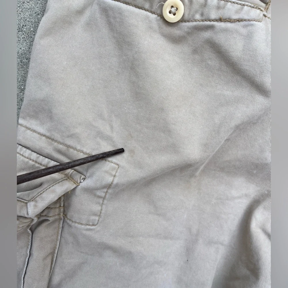 Men's‎ Vintage Polo Ralph Lauren Shorts Beige Cargo 38 Preppy Casual Beach TIKI